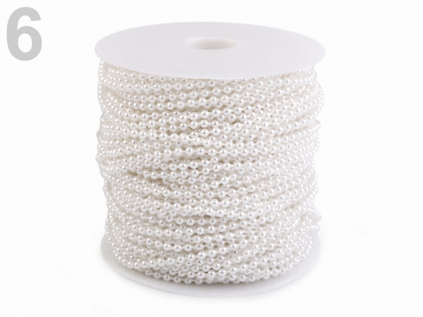 Perlový vánoční řetěz Ø3 mm