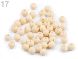 Plastové korálky matné Ø6 mm