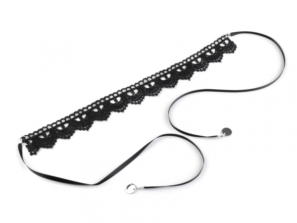 Náhrdelník choker / obojek krajkový