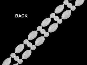 Borta s perlami šíře 10 mm