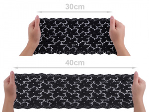 Elastická krajka / vsadka / běhoun šíře 21,5 cm