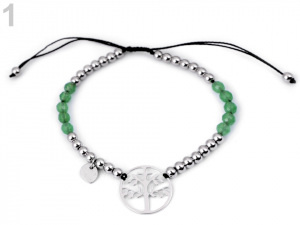 Náramek z nerezové oceli strom života, rty