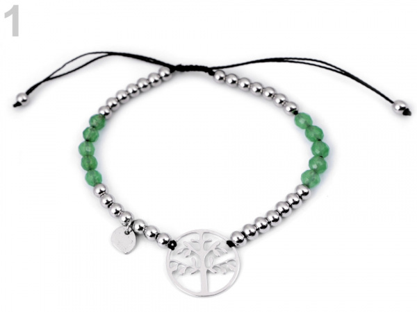 Náramek z nerezové oceli strom života, rty