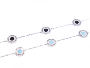 Náhrdelník z nerezové oceli mandala