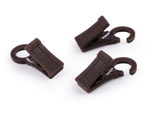 Žabky na záclony plastové s háčkem