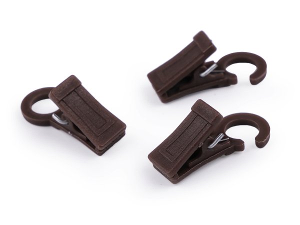 Žabky na záclony plastové s háčkem