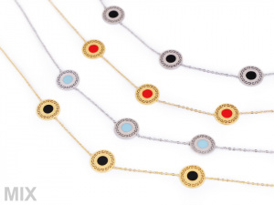 Náhrdelník z nerezové oceli mandala