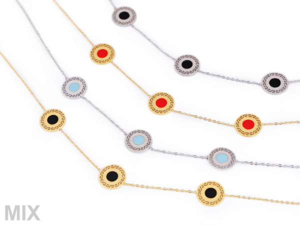 Náhrdelník z nerezové oceli mandala