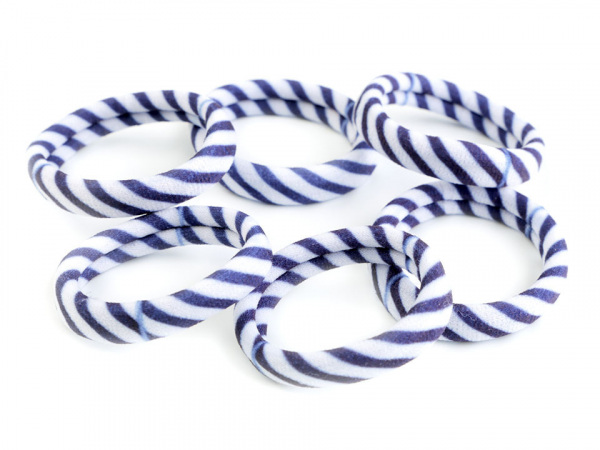 Gumičky do vlasů army, krajka, hvězdy, proužky, pepito