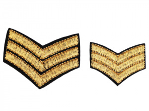 Nažehlovačka výložka zlatá