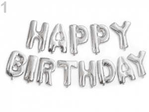 Nafukovací sada velkých písmen HAPPY BIRTHDAY