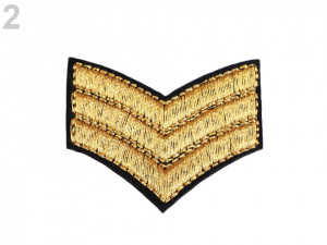 Nažehlovačka výložka zlatá