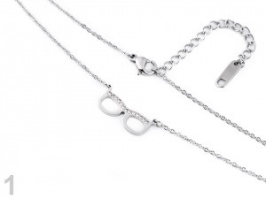 Náhrdelník z nerezové oceli brýle, foťák