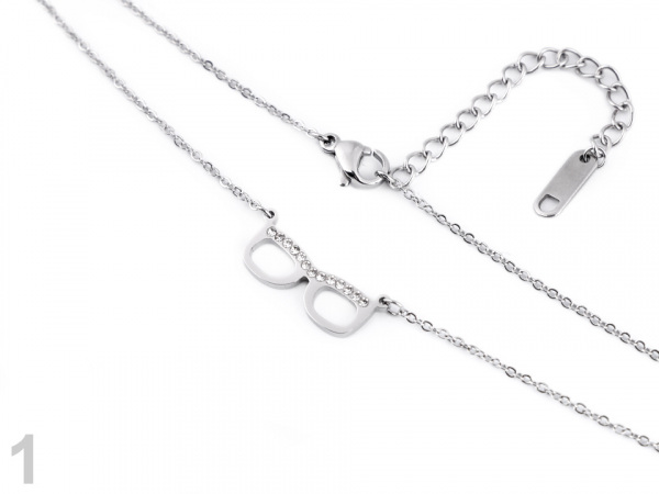 Náhrdelník z nerezové oceli brýle, foťák