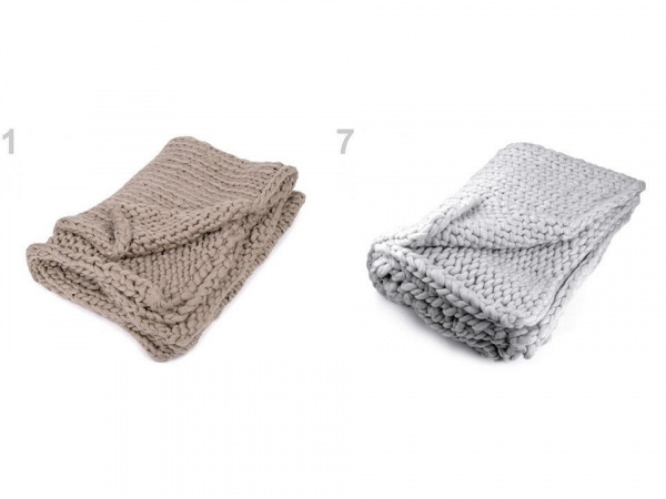 Pletená deka / pléd z extra silné příze