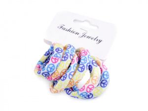 Gumičky do vlasů peace, ovoce