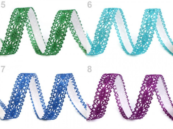 Samolepicí krajka šíře 17 mm lesklá