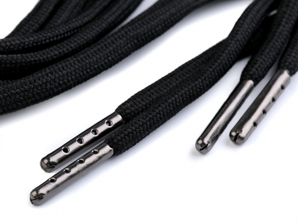 Oděvní šňůra s koncovkami do kapucí, délka 130 cm