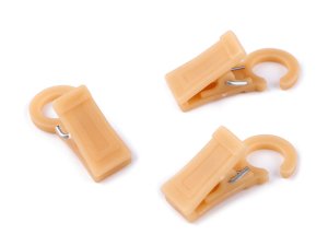 Žabky na záclony plastové s háčkem