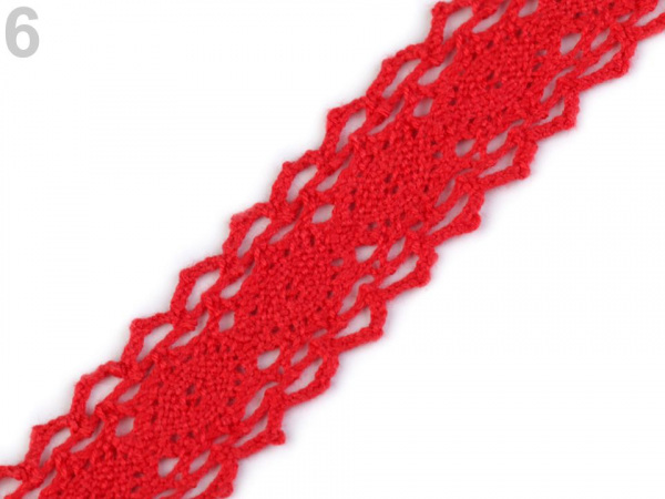 Krajka / vsadka paličkovaná šíře 25 mm