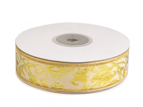 Stuha s lurexem šíře 25 mm
