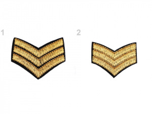 Nažehlovačka výložka zlatá