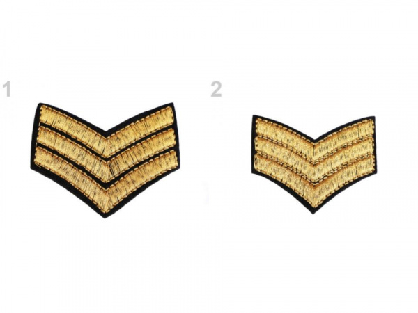 Nažehlovačka výložka zlatá