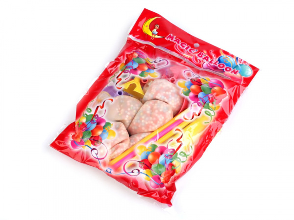 Nafukovací balónky s kuličkami a pumpičkou