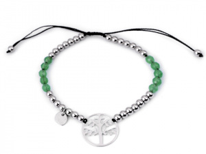 Náramek z nerezové oceli strom života, rty