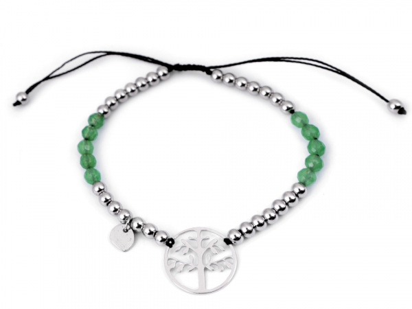 Náramek z nerezové oceli strom života, rty