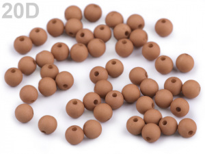 Plastové korálky matné Ø6 mm
