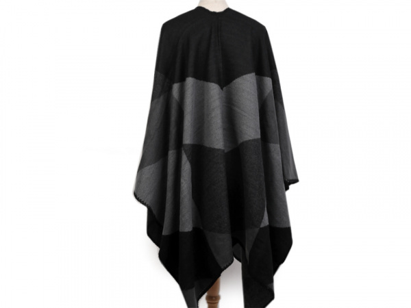 Oboustranné pončo / pléd 130x145 cm