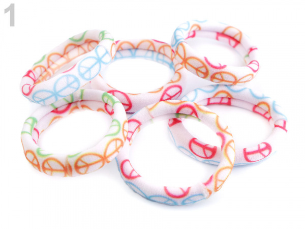 Gumičky do vlasů peace, ovoce