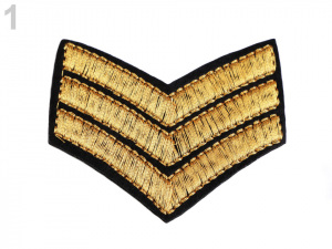 Nažehlovačka výložka zlatá