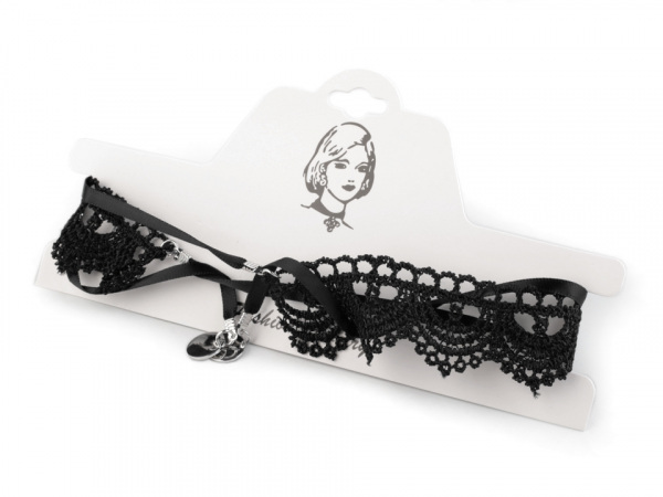 Náhrdelník choker / obojek krajkový