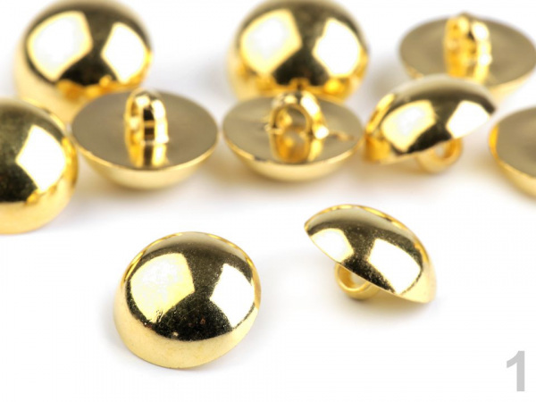 Knoflík na kroje velikost 28" zlatá