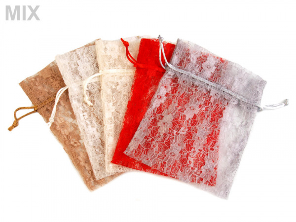 Dárkový pytlík krajkový 12x18 cm