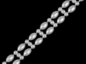 Borta s perlami šíře 10 mm