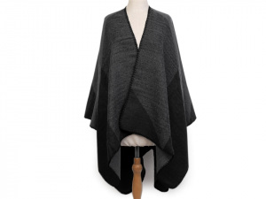 Oboustranné pončo / pléd 130x145 cm