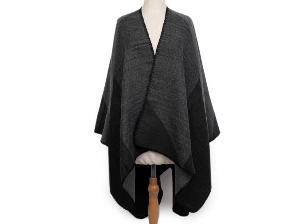 Oboustranné pončo / pléd 130x145 cm