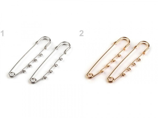 Ozdobný spínací špendlík s očky