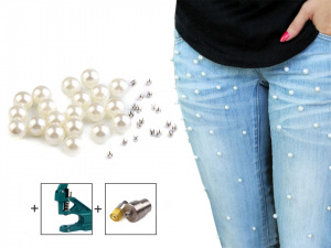 Nýtovací sada perly a cvočky