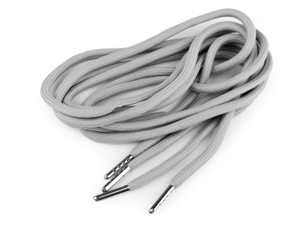 Oděvní šňůra s koncovkami do kapucí, délka 130 cm