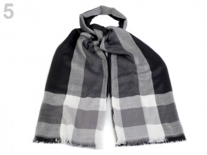Šála 93x193 cm károvaná