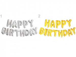 Nafukovací sada velkých písmen HAPPY BIRTHDAY