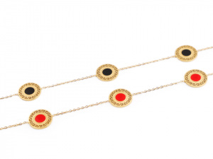 Náhrdelník z nerezové oceli mandala