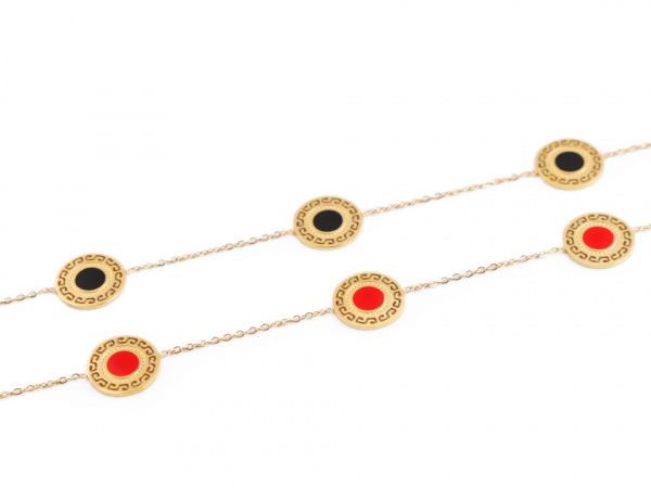 Náhrdelník z nerezové oceli mandala