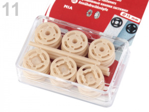 Plastové patentky / stiskací knoflíky Ø7-15 mm