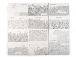 Kreativní sada pastelky, pohlednice a zápisník Languo