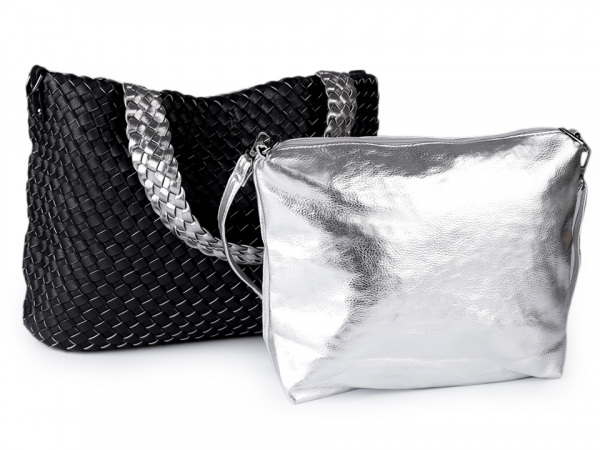 Kabelka oboustranná splétaná 31x50 cm sada 2 ks